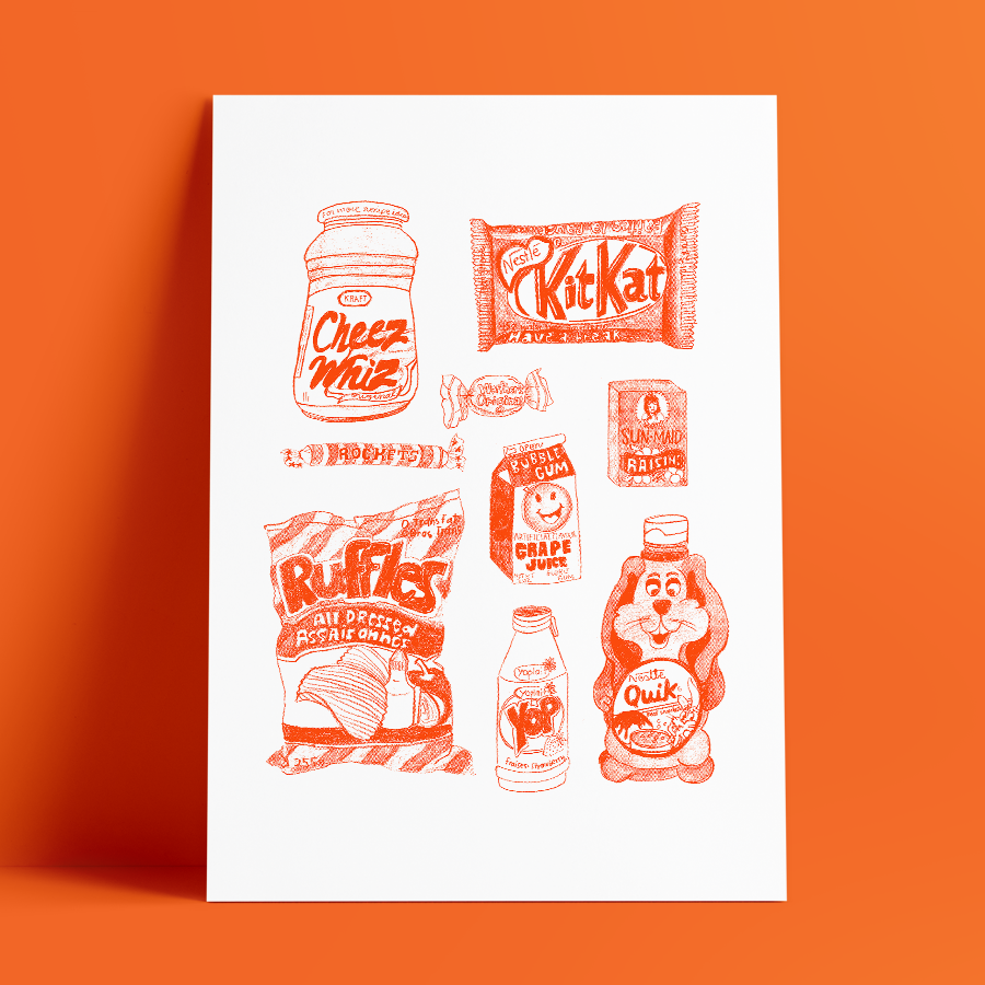 Affiche '90's Snacks'