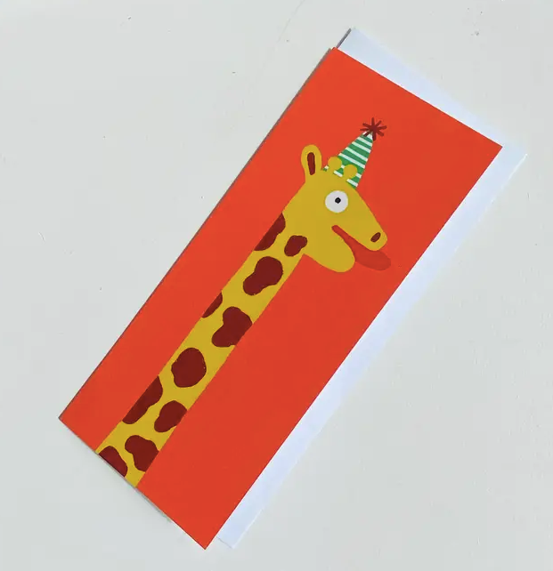 Carte de souhait 'Mme Girafe'