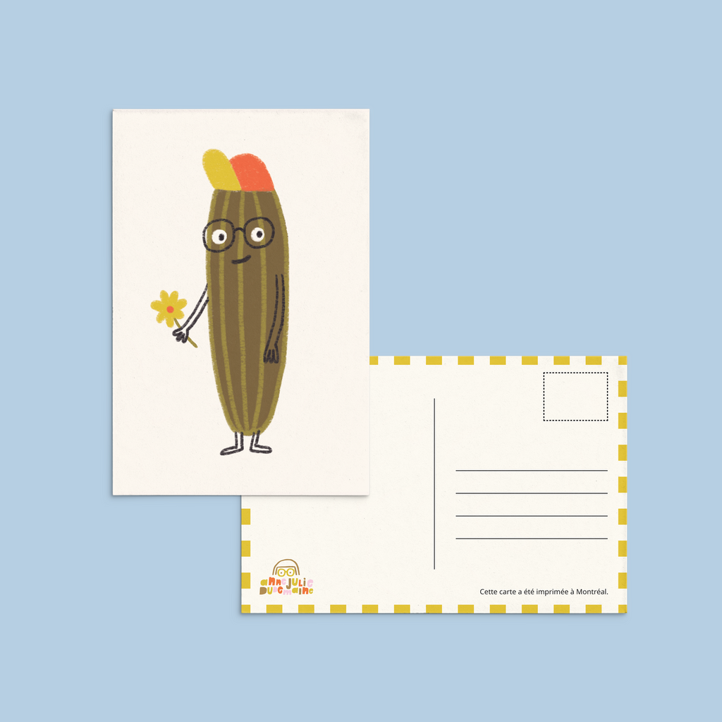 Carte postale 'Mr. Cornichon'